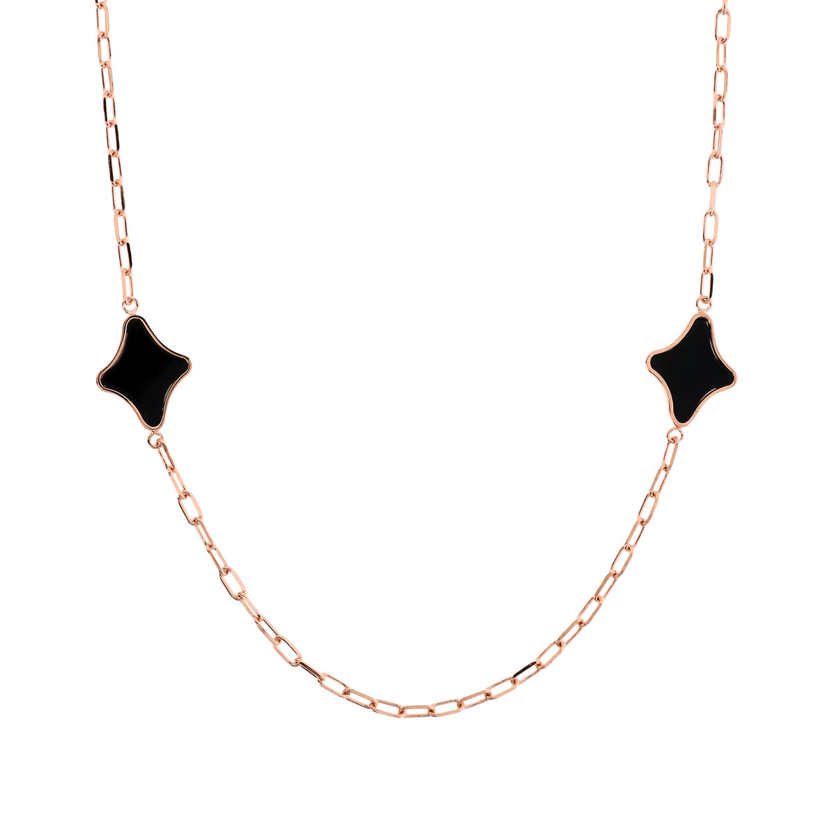 Forzatina Chain Necklace with Etoile in Natural Stone