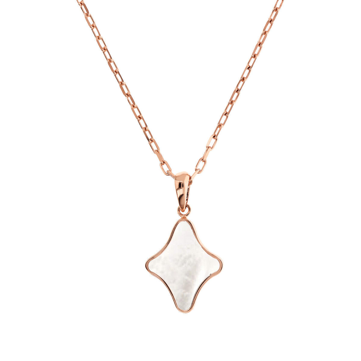Forzatina Chain Necklace with Etoile Pendant in Natural Stone