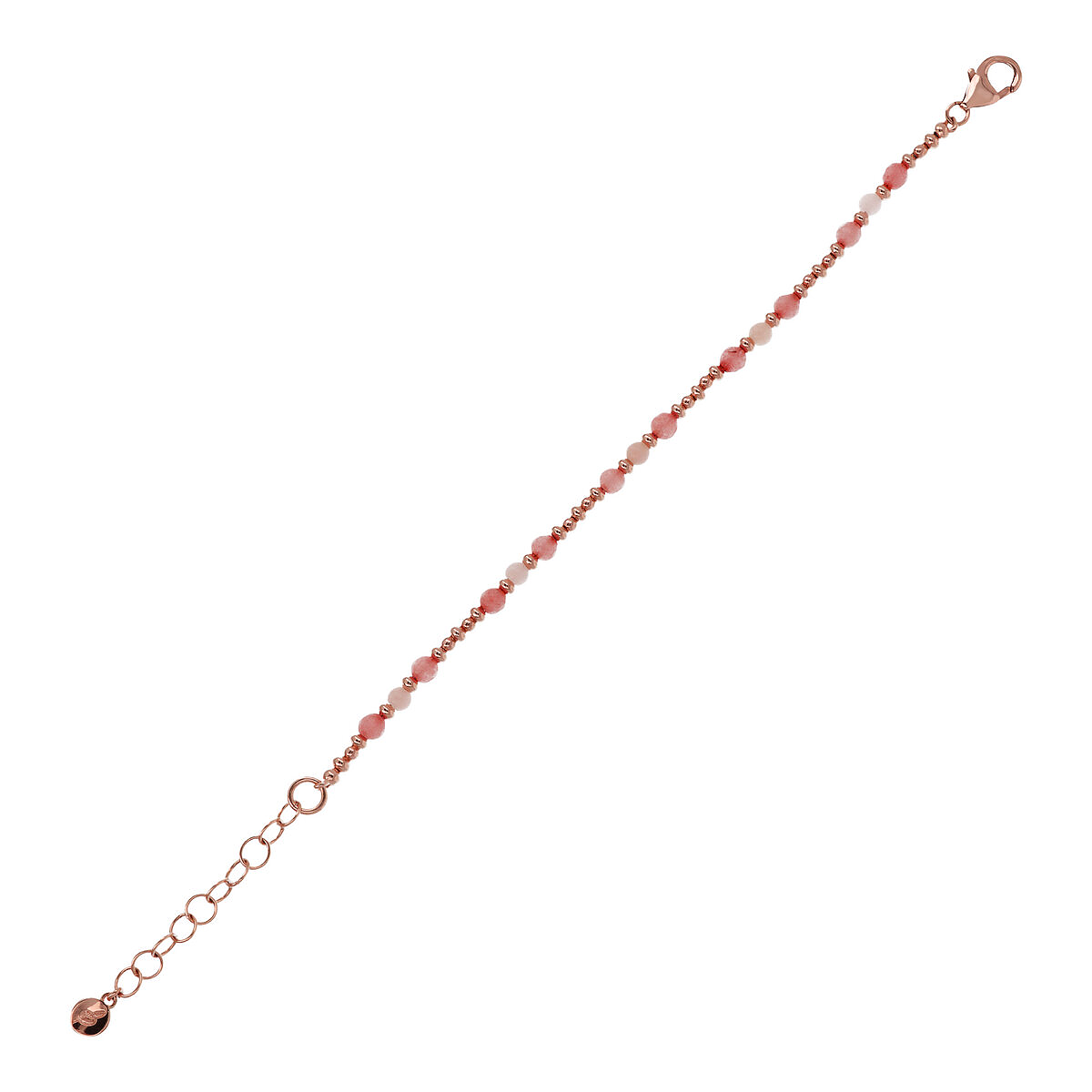 Bracelet with Small Beads and Faceted Natural Stones