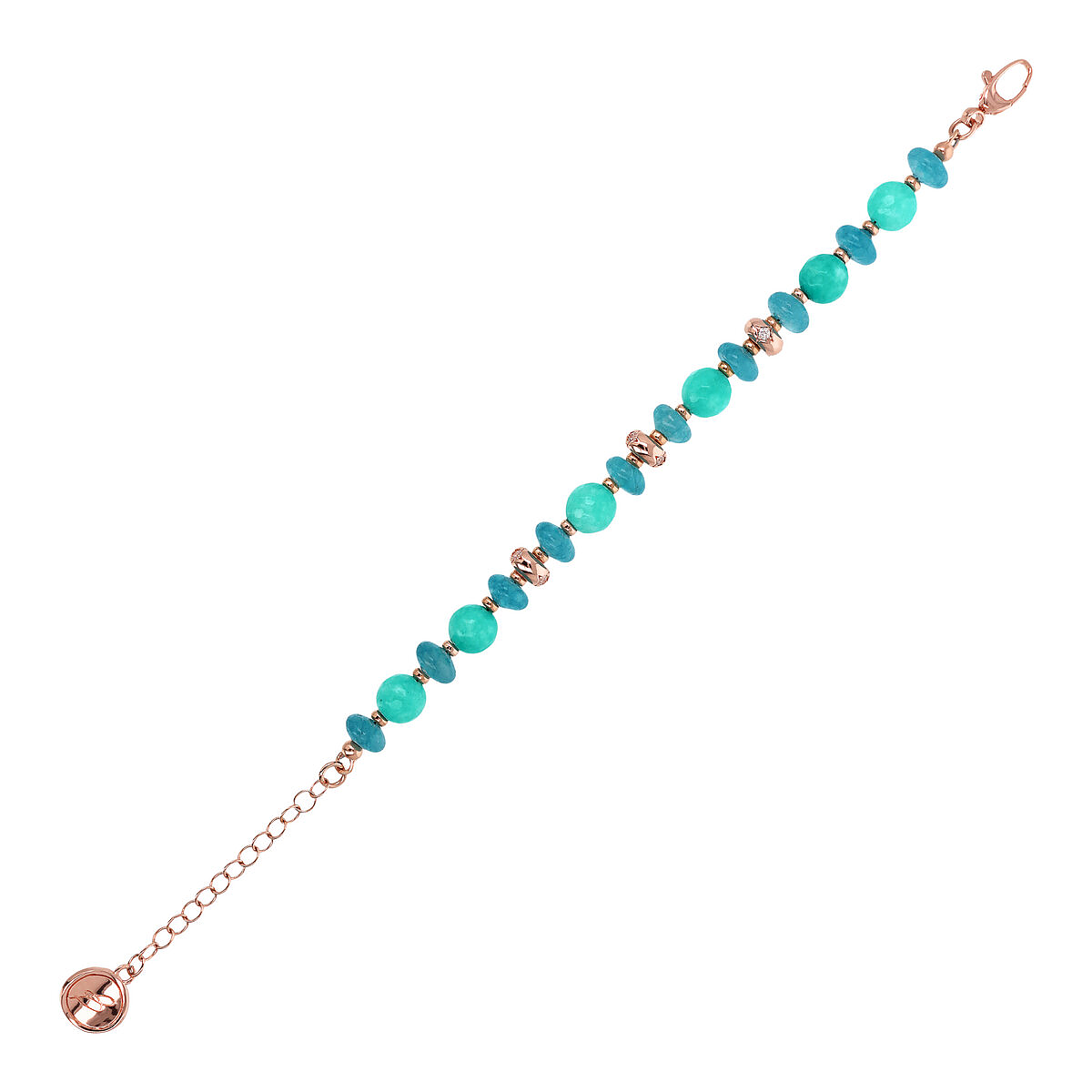 Bracelet with Étoile Rondelle and Natural Stones