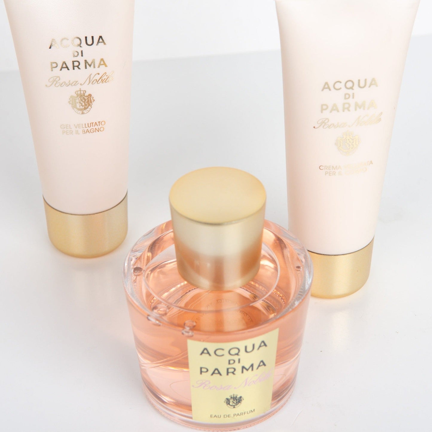 Acqua Di Parma Rosa Nobile Elegance Ensemble EDP Body Cream & Bath Gel