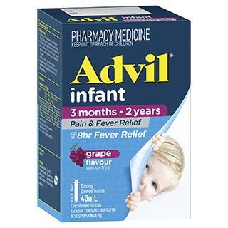 Advil Infant Pain & Fever Relief 3 mths - 2 yrs Grape Flavour 40ml