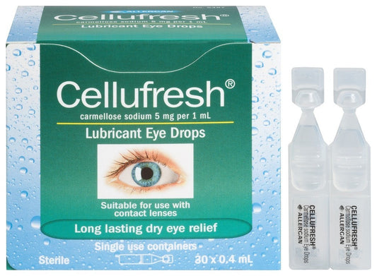 Allergan Cellufresh Long Lasting Eye Drops 30 X 0.4ml