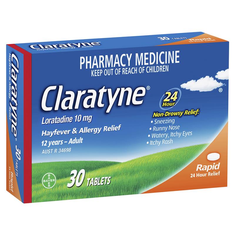 Claratyne Allergy & Hayfever Relief 30 Tablets