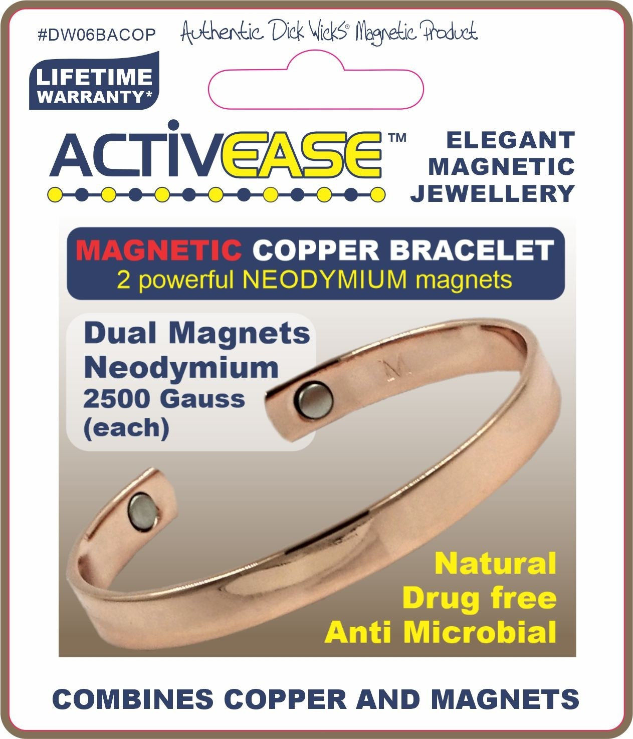Activease Magnetic Copper Wrist Health Bangle
