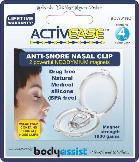 Activease Anti-snore Nasal Clip Magnetised (Contains 4 Nose Clips)