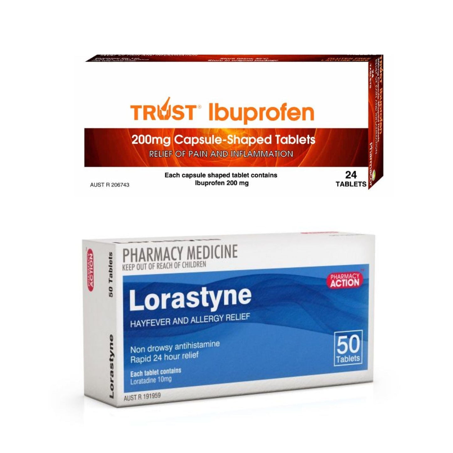 Pharmacy Action Lorastyne, Loratadine 10mg - Select Quantity Required