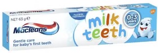 Macleans Milk Teeth Toothpaste 0-3 Years 63g