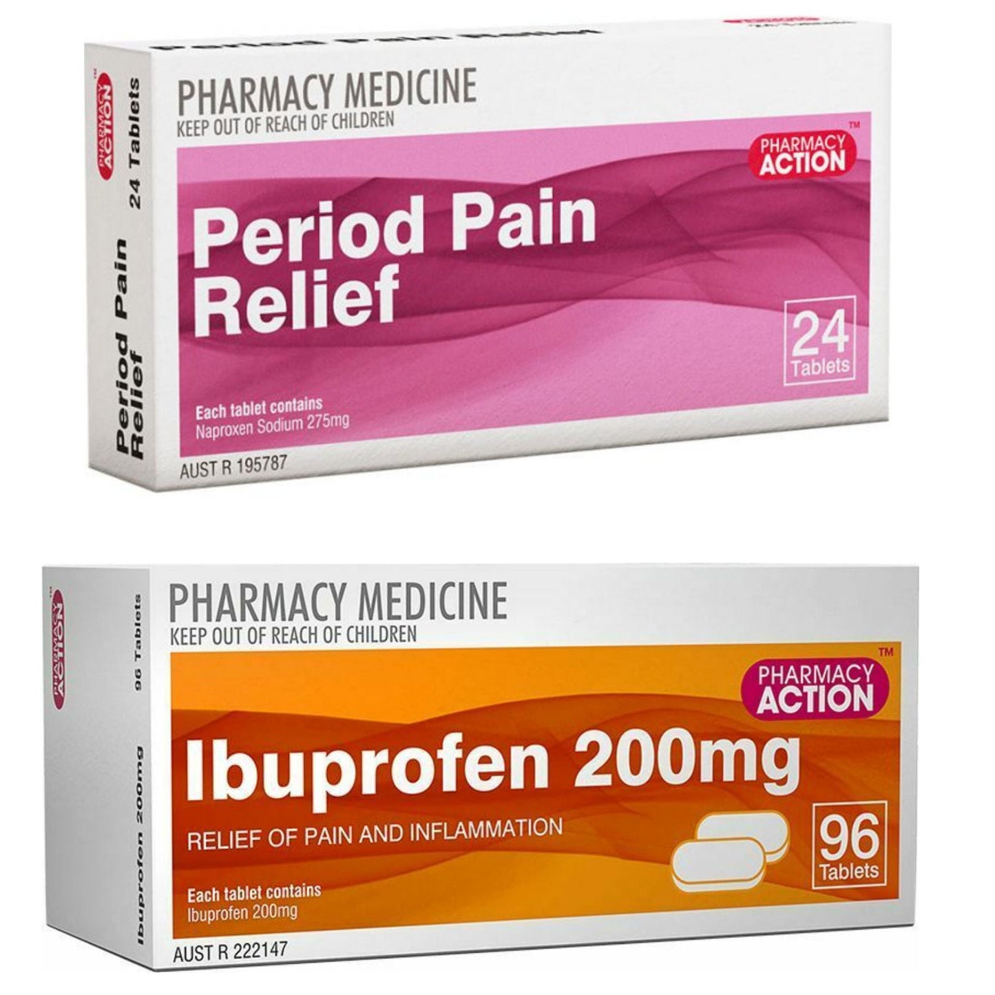 24x Naproxen 275mg (Period Pain Relief) + Ibuprofen 200mg