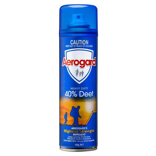 Aerogard Heavy Duty 40% Deet 150g Aerosol