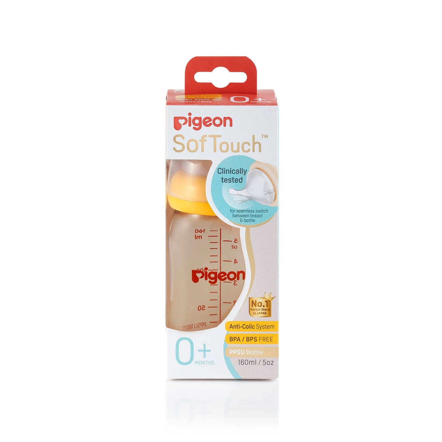 Pigeon SofTouch Peristaltic Plus PPSU Bottle 160mL