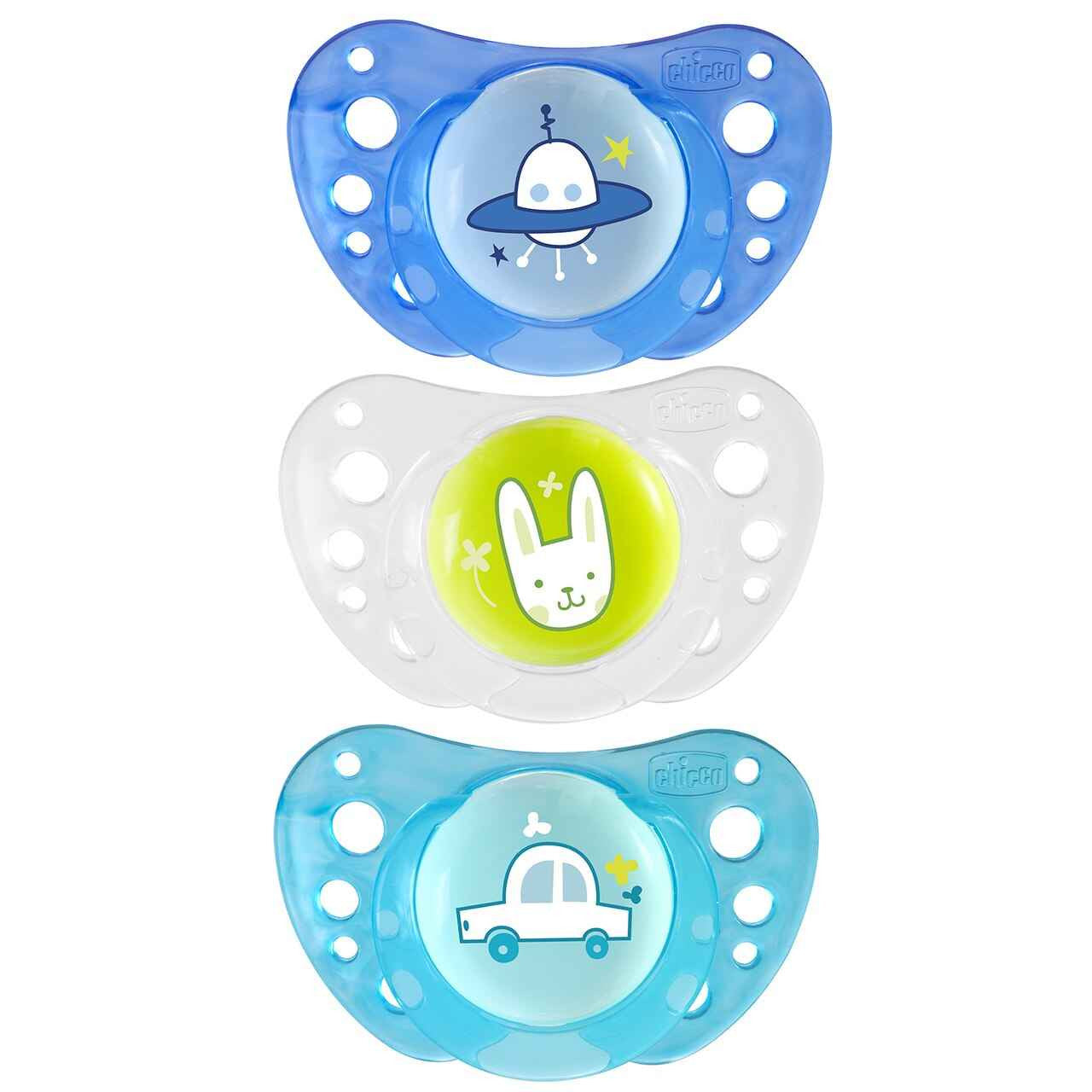 Chicco Physio Air Soother 2 Packs for Boy