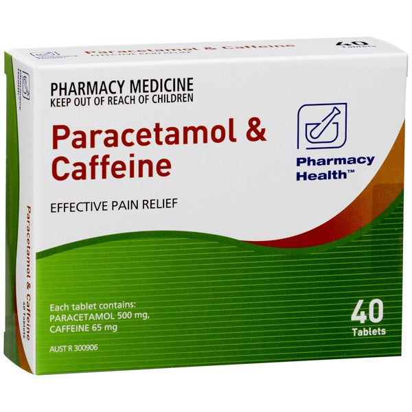 80x Paracetamol Caffeine - Pharmacy Health