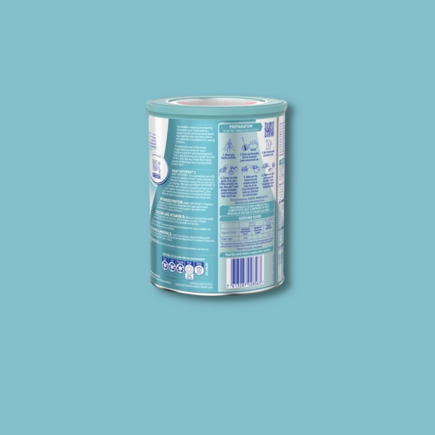 Nestlé NAN OPTIPRO 3, Toddler 1+ Years Milk Drink Powder – 800g
