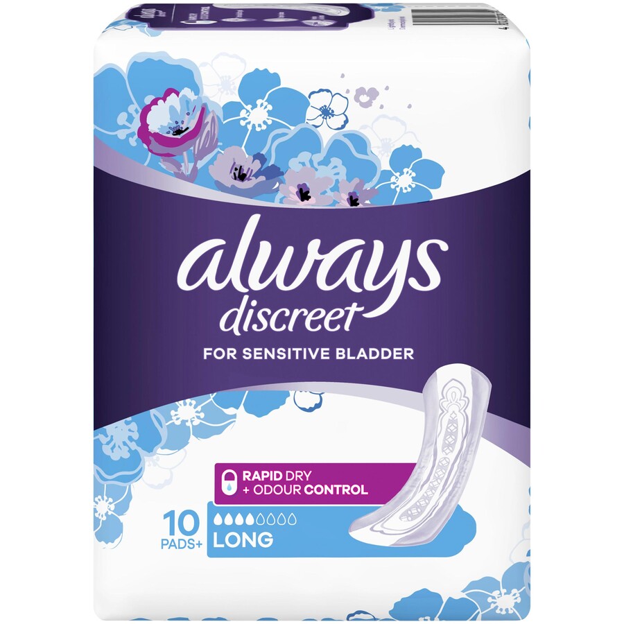 ALWAYS DISCREET PAD LONG 10PK