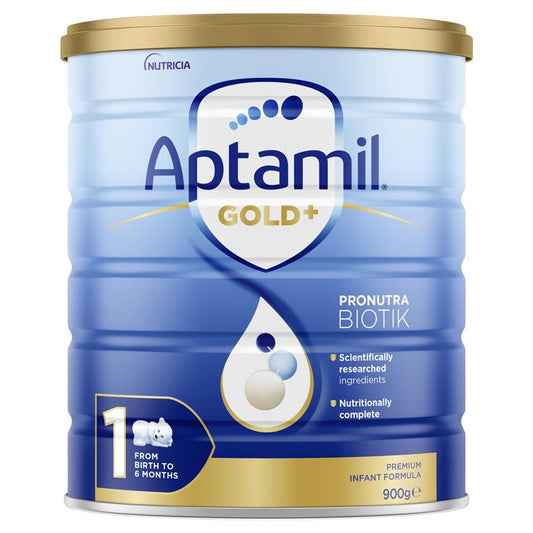 Aptamil Gold+ 1 Baby Infant Formula  From Birth to 6 Months 900g (expiry 12/24)