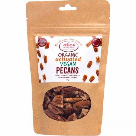 2DIE4 LIVE FOODS Organic Activated Pecans Vegan 120g