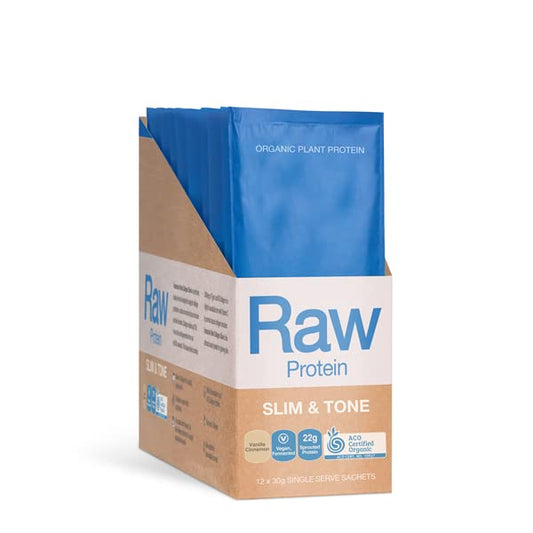 AMAZONIA Raw Protein Slim & Tone Vanilla Cinnamon 12x30g