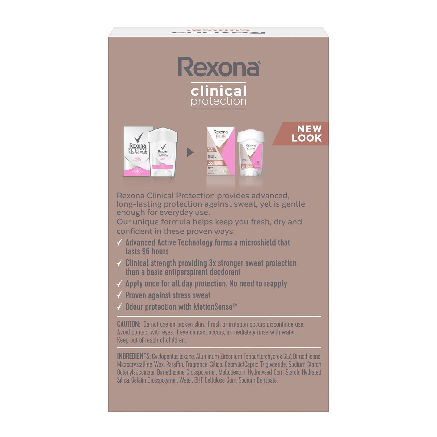 REXONA Women Clinical Protection Antiperspirant Deodorant Sheer Powder 45ml