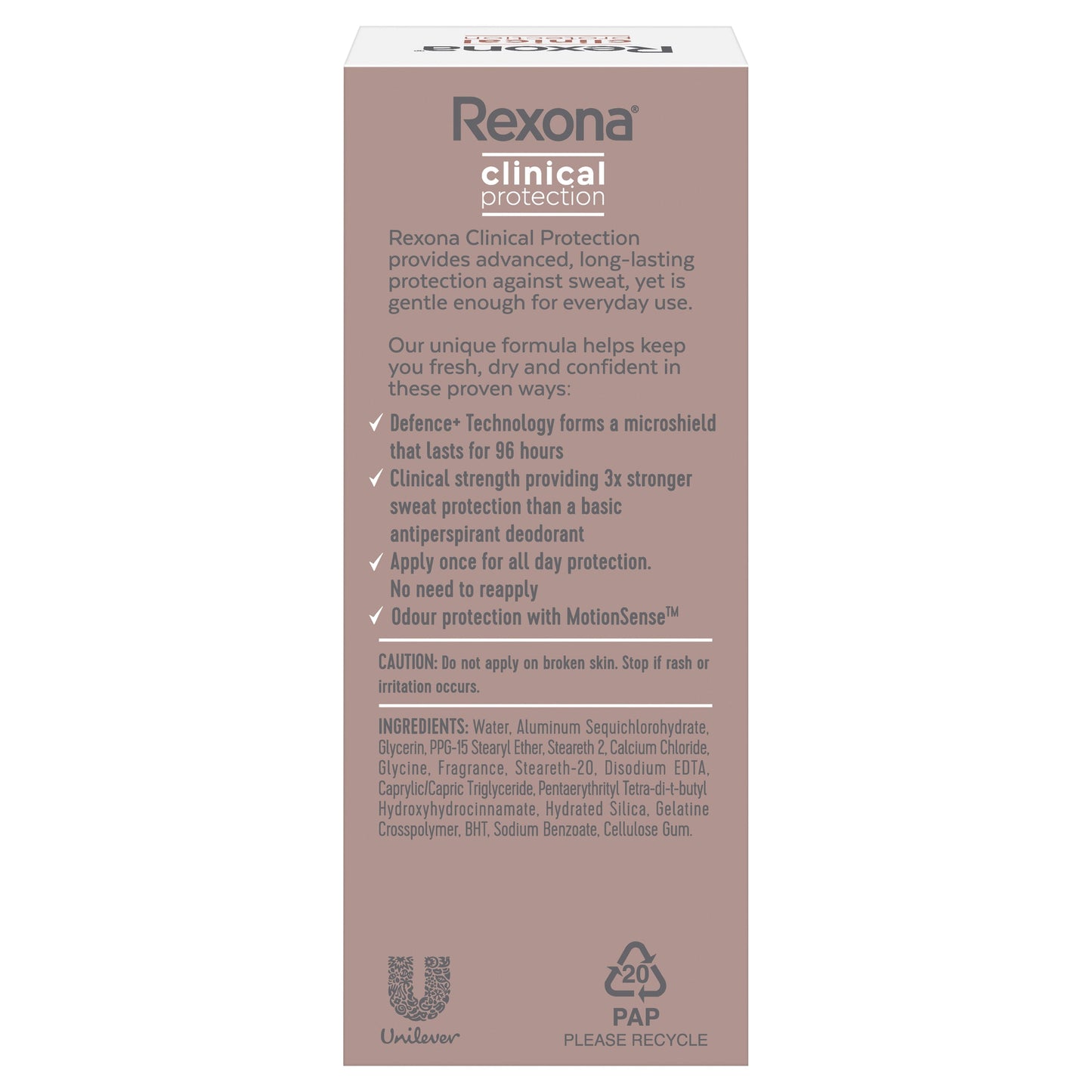 Rexona for Women Clinical Protection Roll On Shower Clean 50ml
