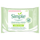 Simple Cleansing Facial Wipes 7 Pack X15