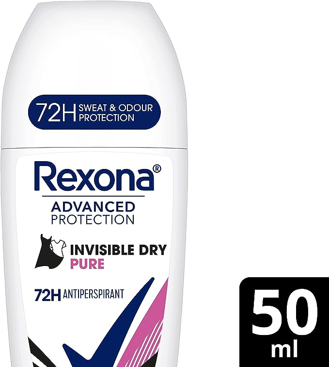 Rexona Roll On Deodorant Invisible Dry Pure 50ml