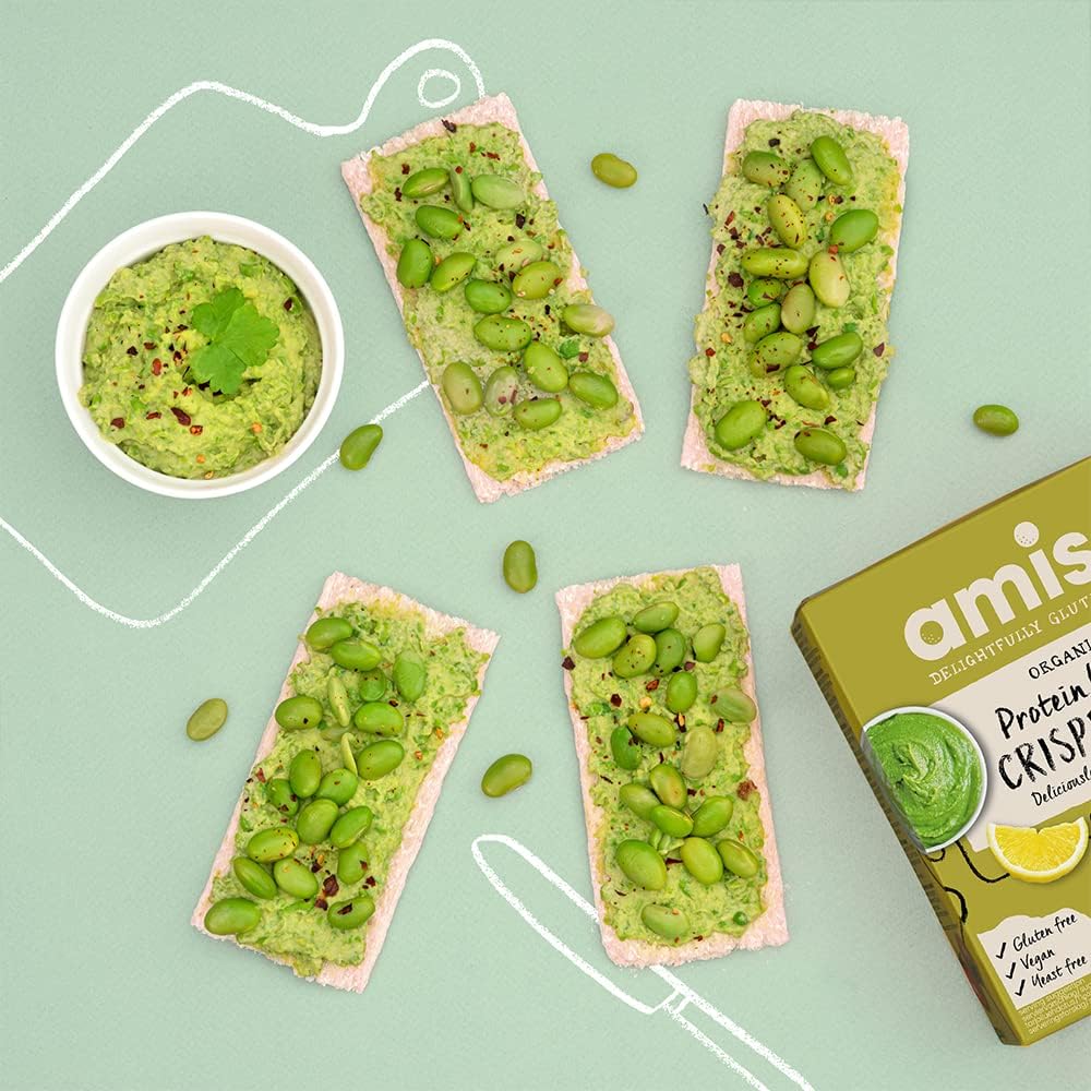 Amisa Organic Crispbread Protein Lentil 100g (Pack of 12)