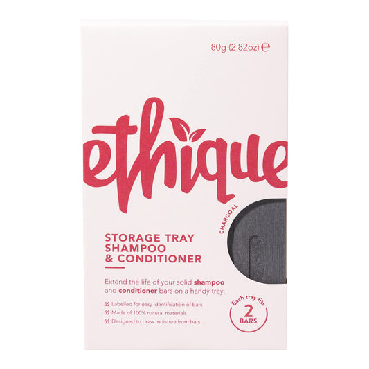 ETHIQUE Storage Tray Shampoo & Conditioner - Charcoal 6PK