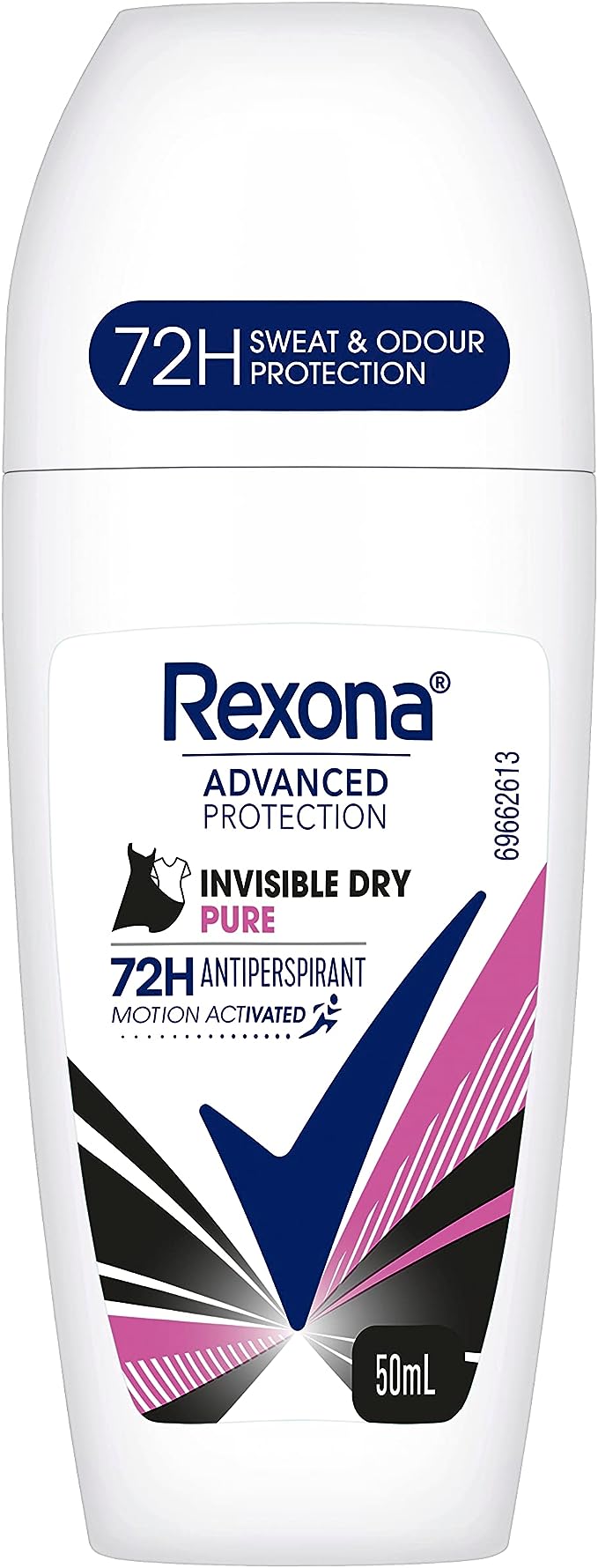 Rexona Roll On Deodorant Invisible Dry Pure 50ml