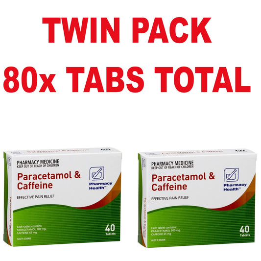 80x Paracetamol Caffeine - Pharmacy Health