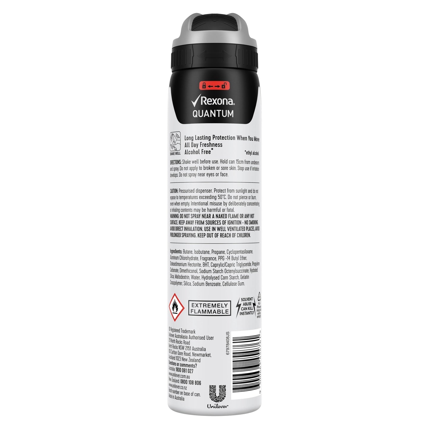 REXONA Men Antiperspirant Aerosol Deodorant Quantum 250ml