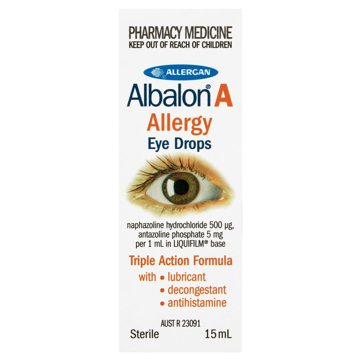 Albalon A Allergy Eye Drops 15ml