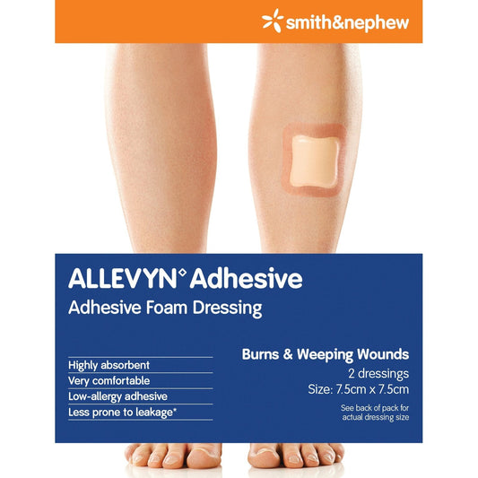 Allevyn Adhesive 7. 5cm X 7. 5cm - 2 Pack