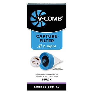 Licetec V-Comb Capture Filters A1 & Supra 6 Pack
