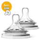 Philips Avent Natural 6m+ Fast Flow Teats 2 Pack
