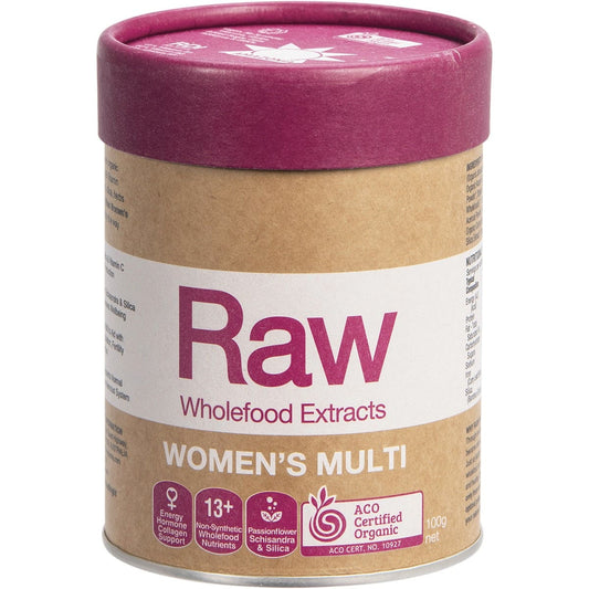 AMAZONIA Raw Wholefood Extracts Women's Multi Peach Passionfruit 100g
