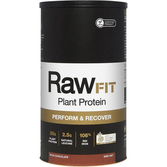 AMAZONIA RawFit Plant Protein Perform & Recover Rich Chocolate 500g