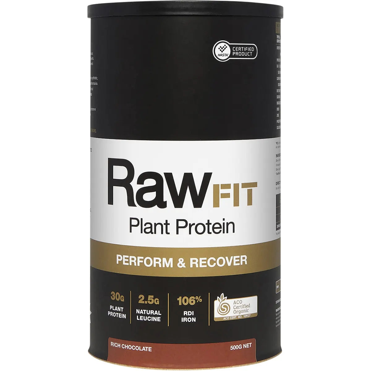AMAZONIA RawFit Plant Protein Perform & Recover Rich Chocolate 500g
