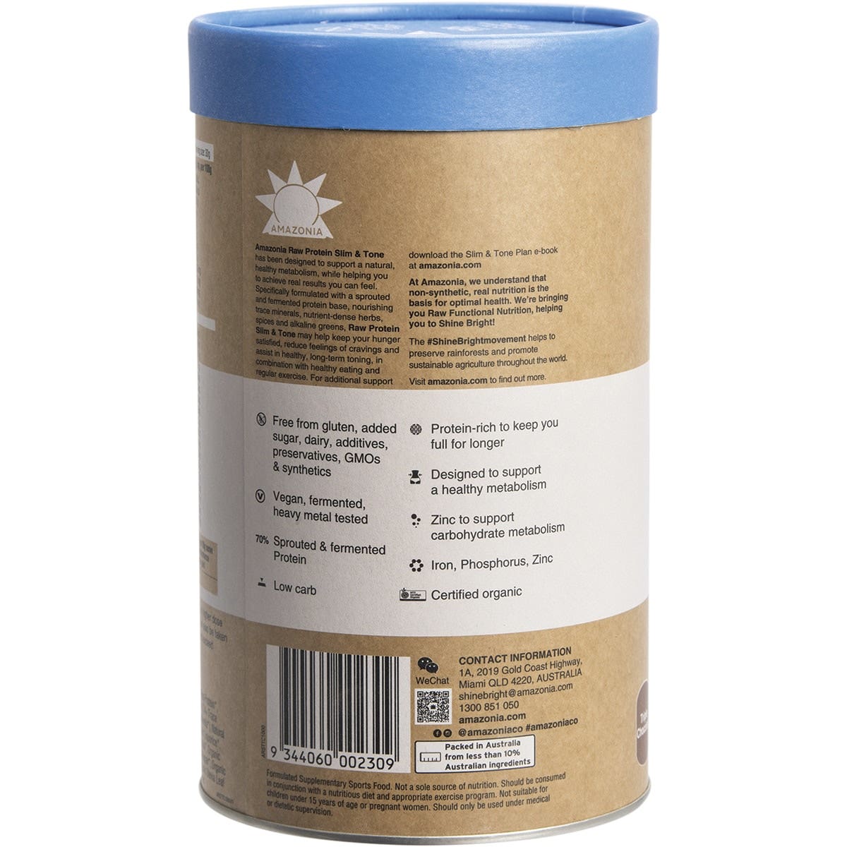 AMAZONIA Raw Protein Slim & Tone Triple Chocolate 1kg