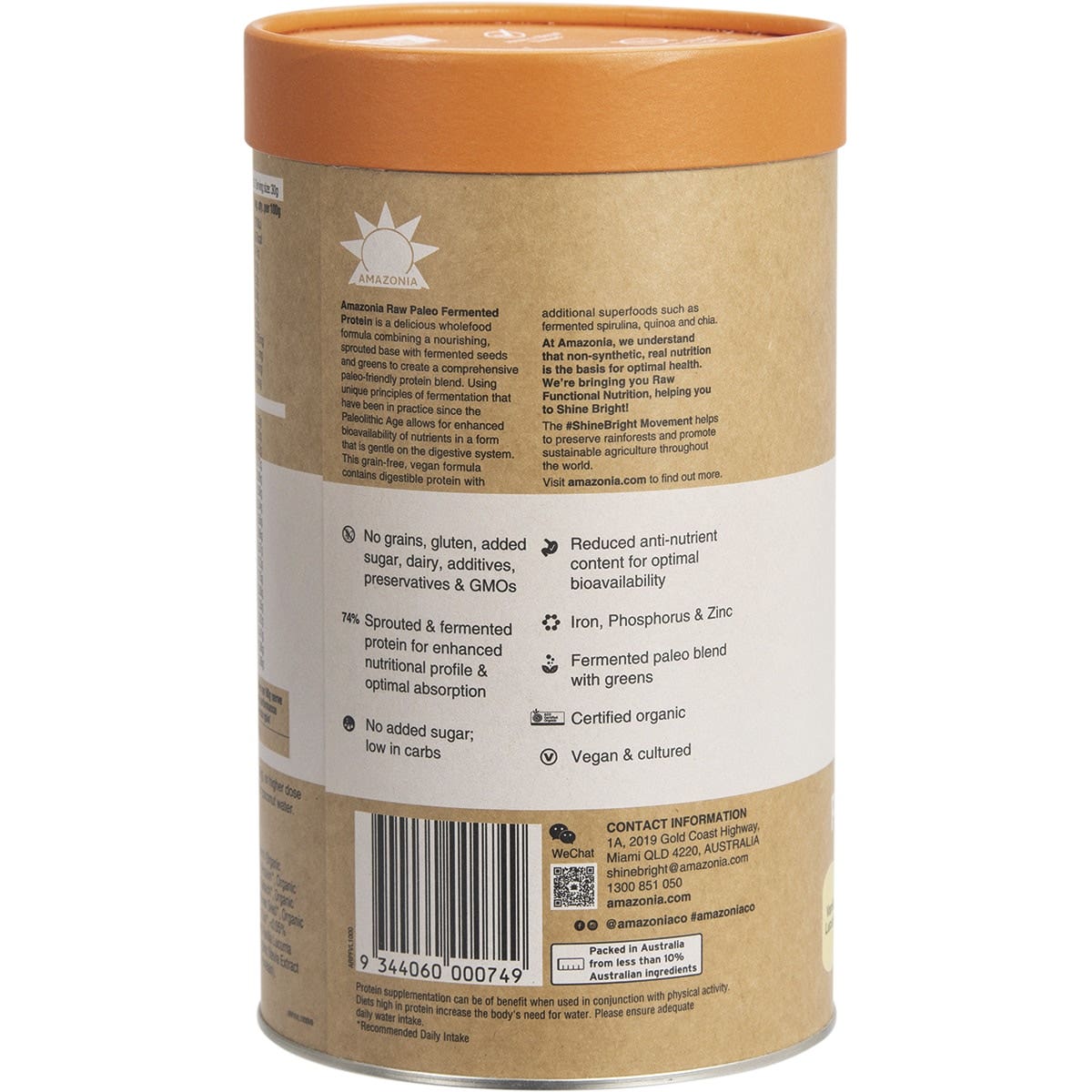 AMAZONIA Raw Protein Paleo Fermented Vanilla Lucuma 1kg