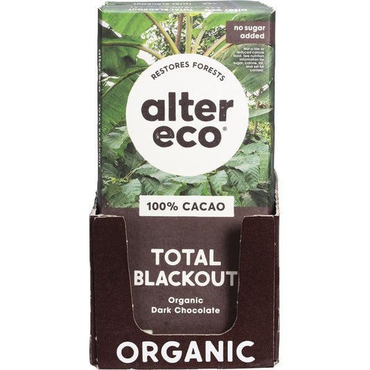 ALTER ECO Chocolate (Organic) Dark Total Blackout 75g 12PK