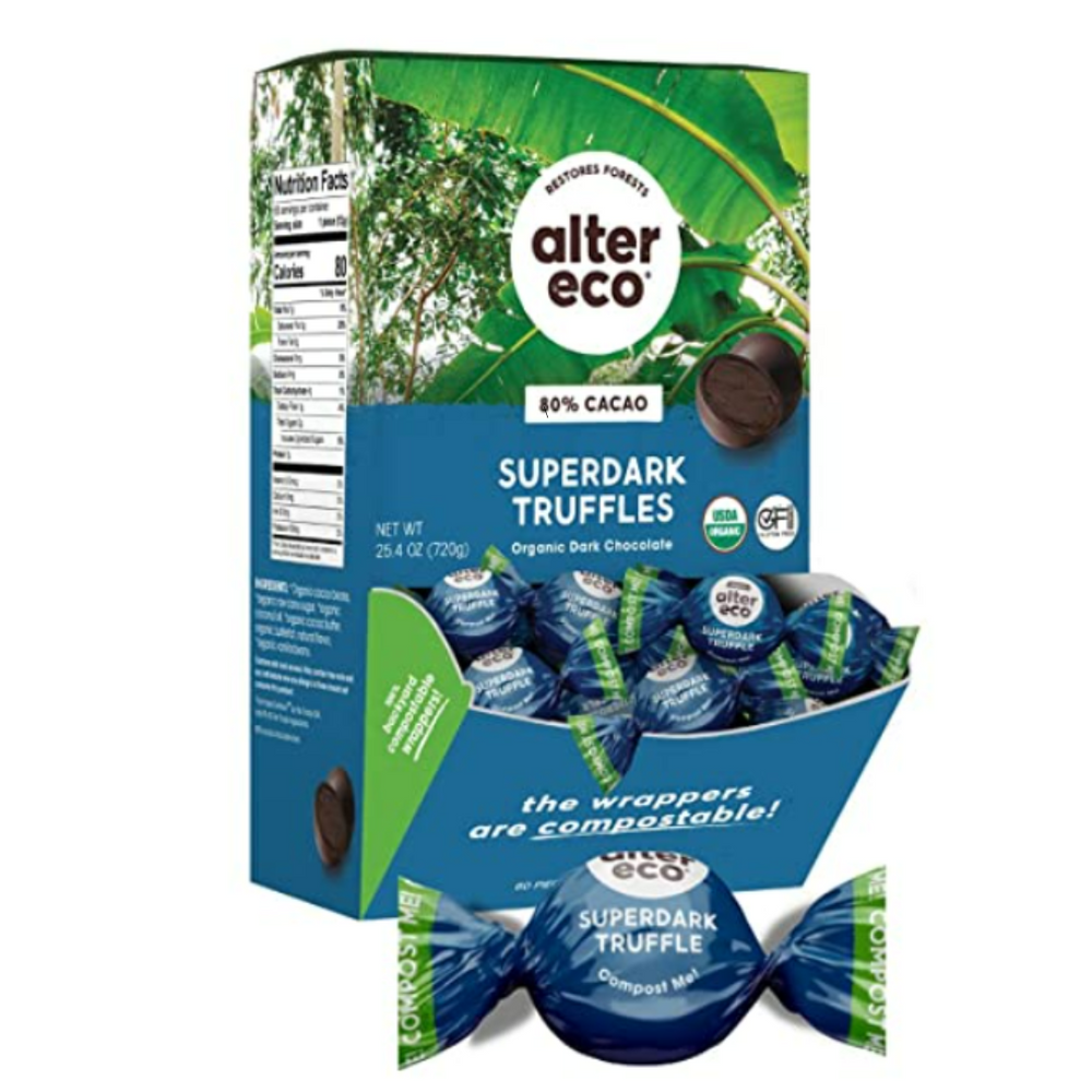 ALTER ECO Chocolate (Organic) Superdark Cacao Truffles 60x12g