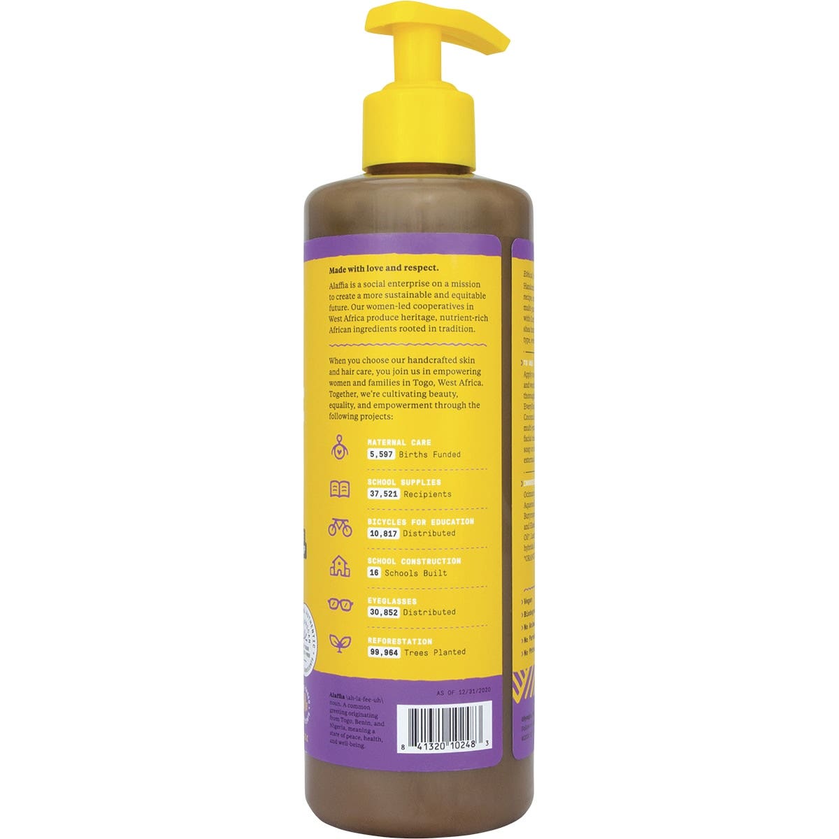 ALAFFIA African Black Soap All-In-One Wild Lavender 476ml