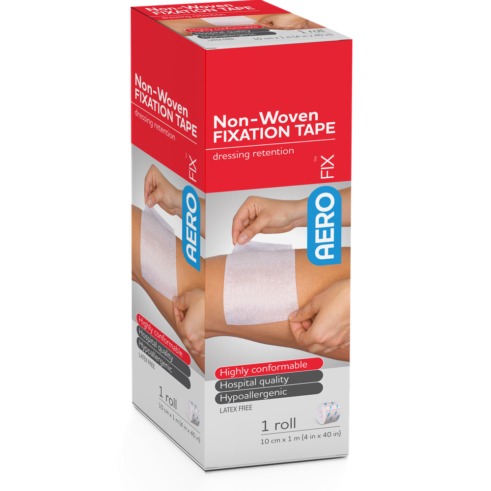 AEROFIX NON-WOVEN FIXATION TAPE 10CM X 1M
