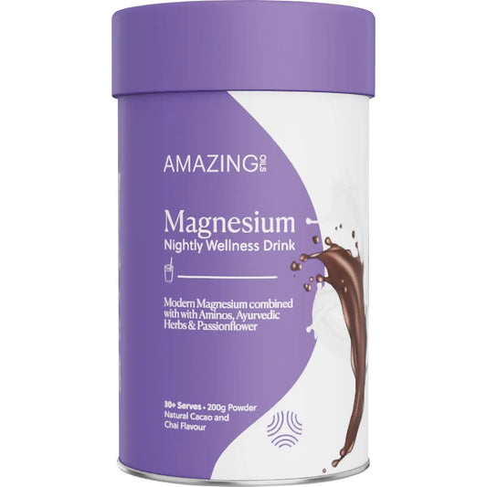 AMAZING OILS Magnesium Wellness Drink Nightly Cacao & Chai