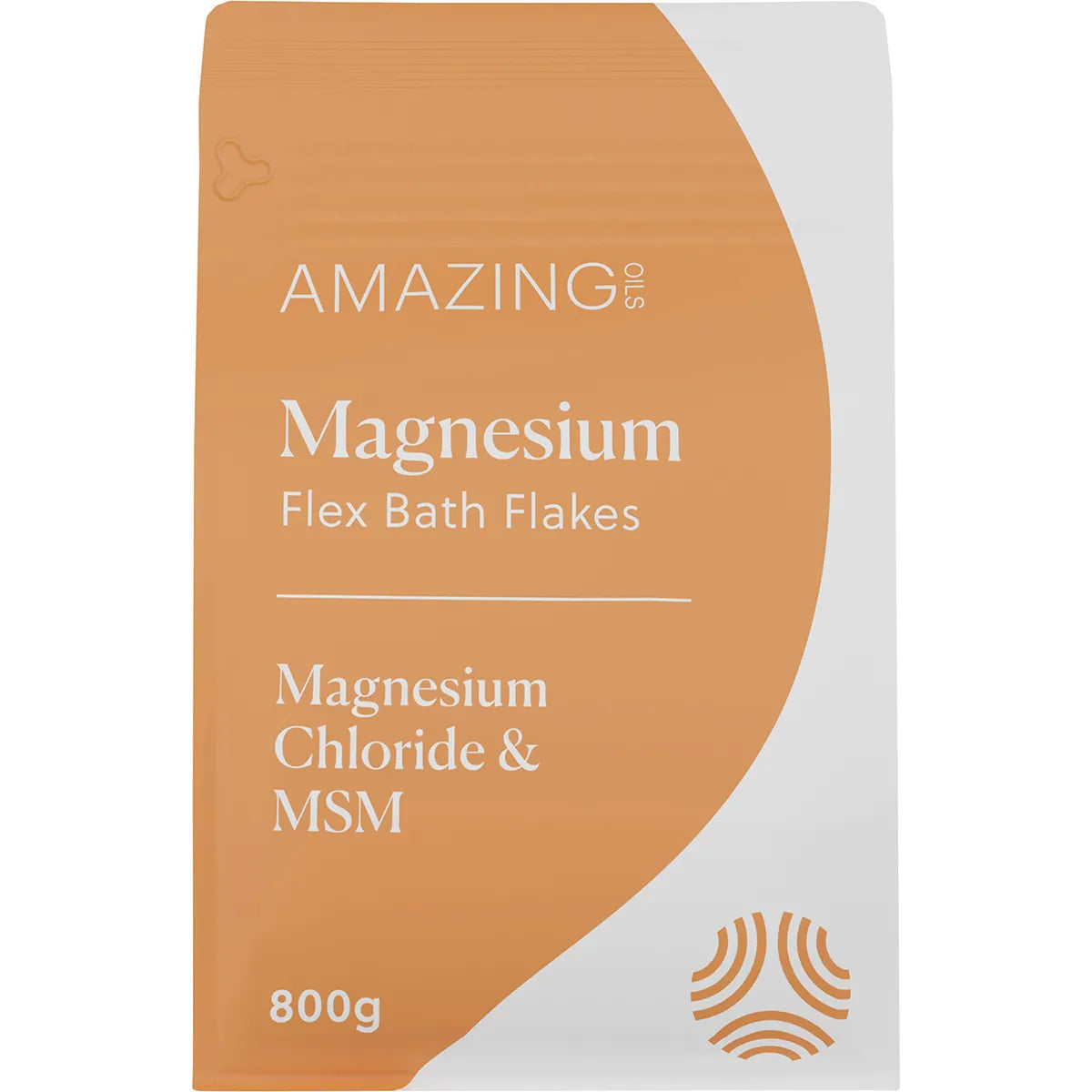 AMAZING OILS Magnesium Flex Bath Flakes Magnesium Chloride & MSM 800g