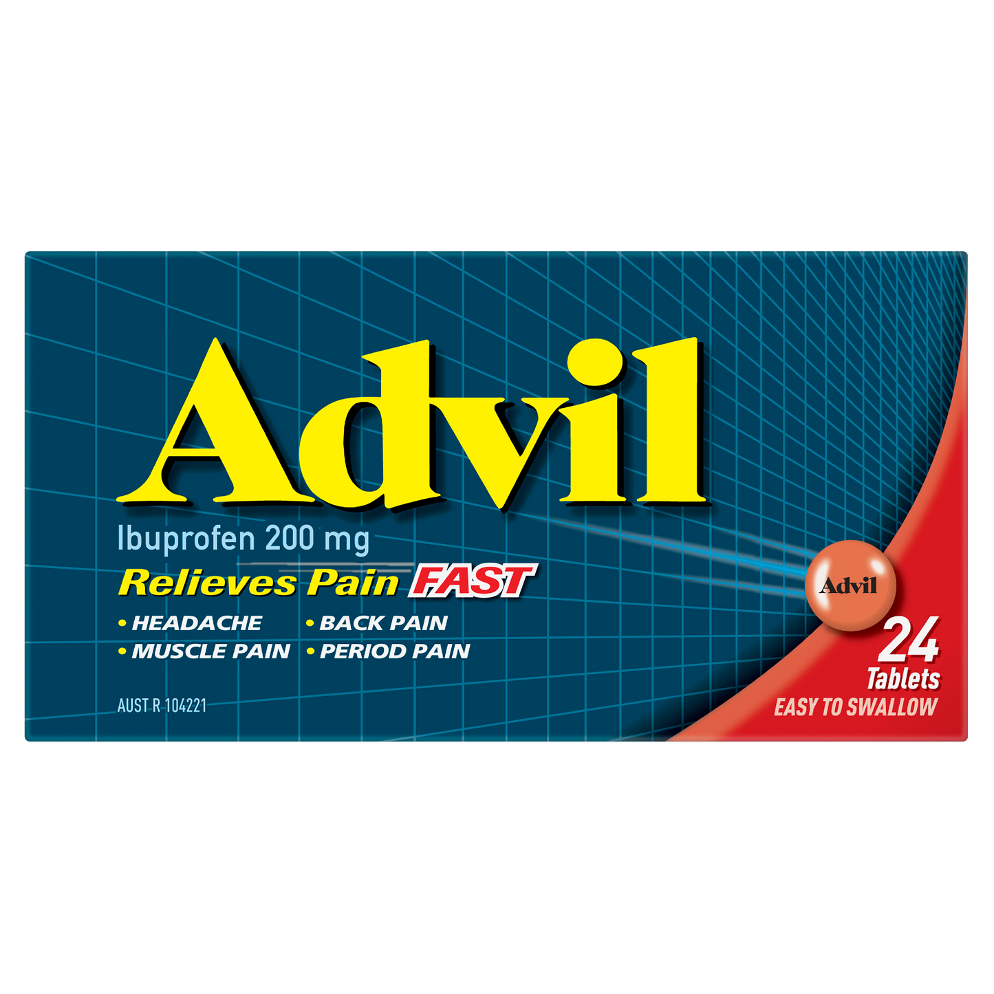 Advil Tablets 200mg Ibuprofen 24 Pack