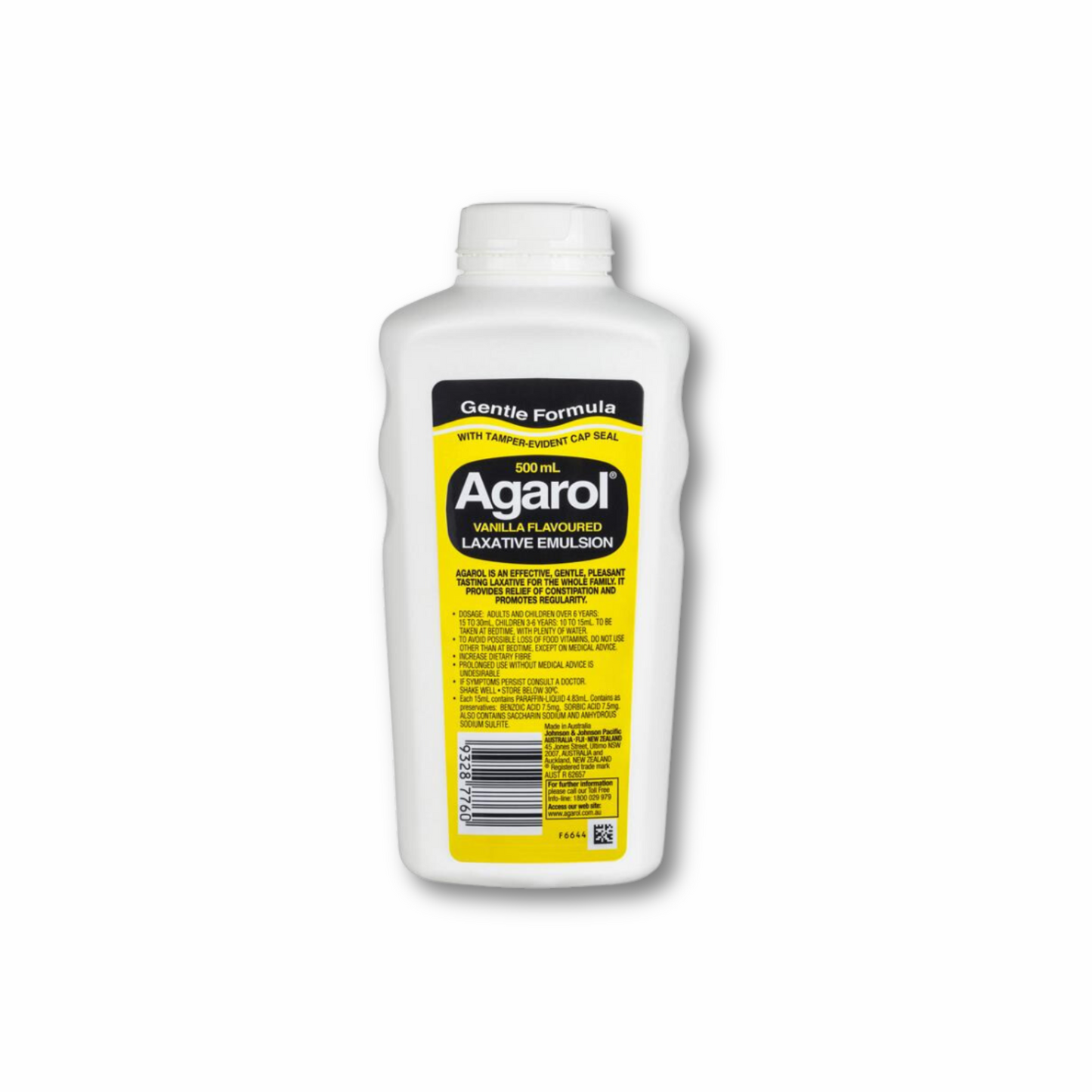 Agarol Laxative Liquid Vanilla Flavour 500mL