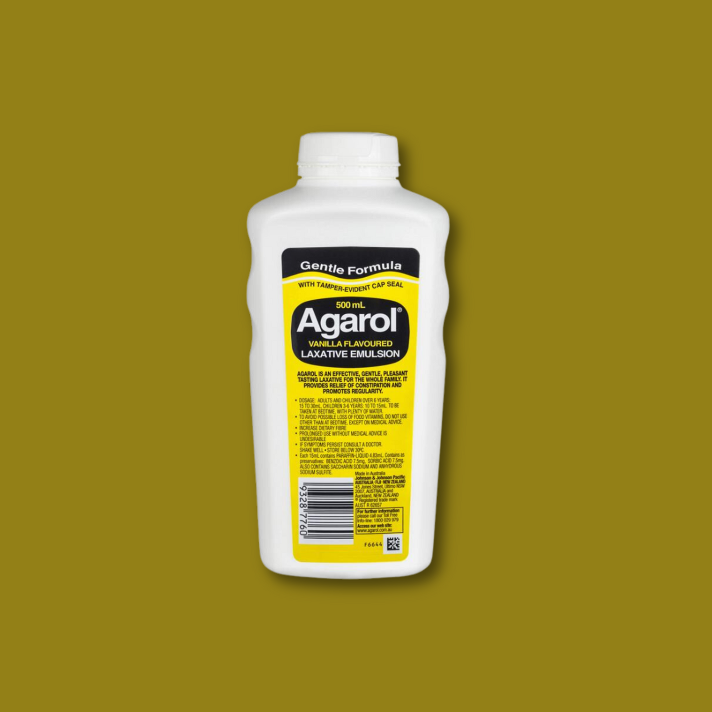 Agarol Laxative Liquid Vanilla Flavour 500mL