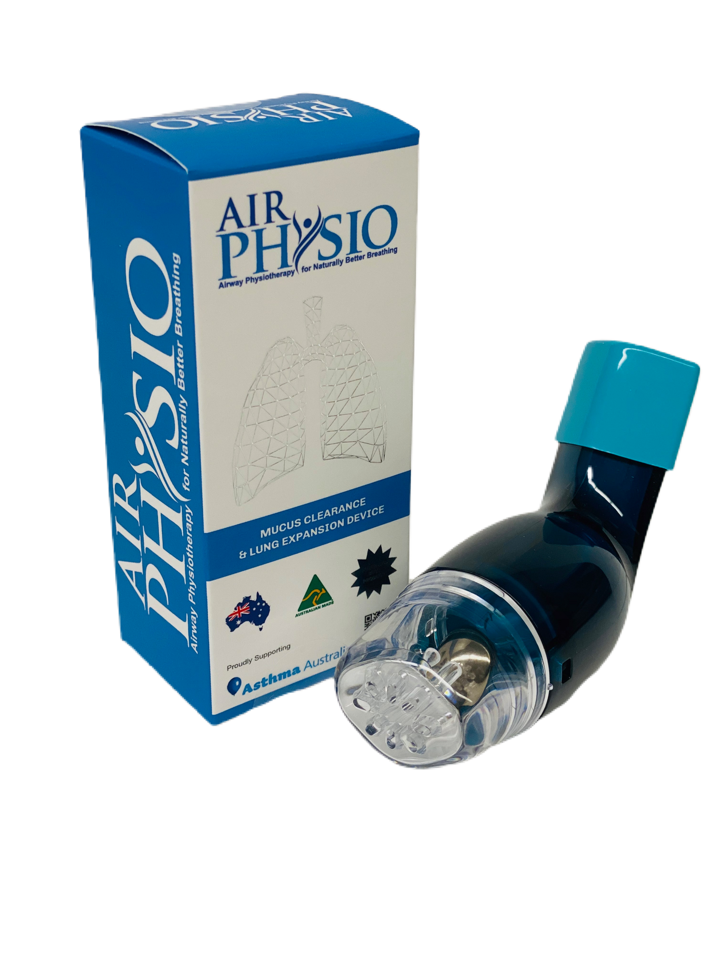 AirPhysio Device for Low Lung Capacity - Blue